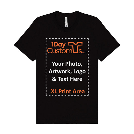 1 Day Custom T-Shirt - With AI Photo Cartoon Filter & Remove Background