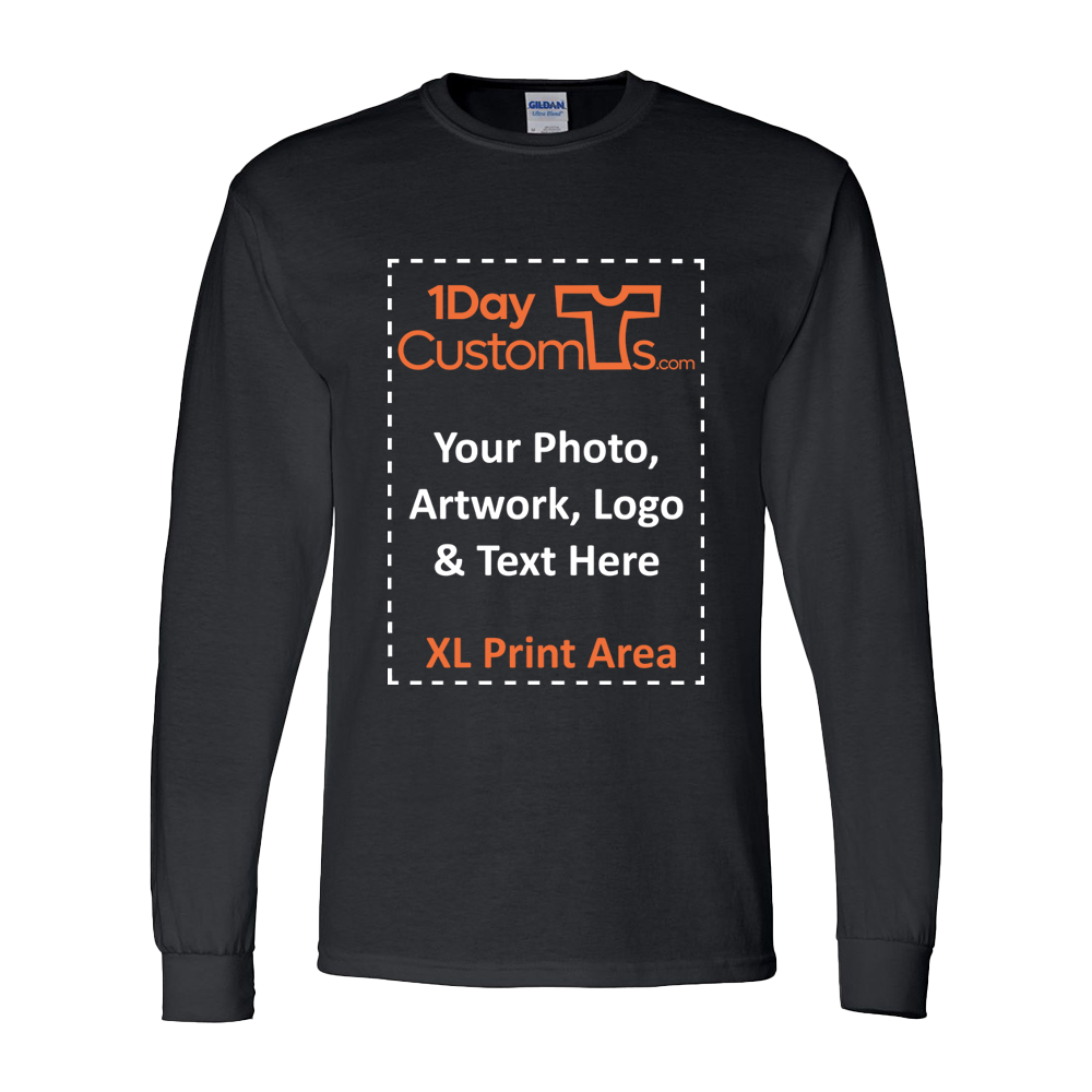 Custom Long Sleeve T-Shirt - AI Cartoon Your Photo