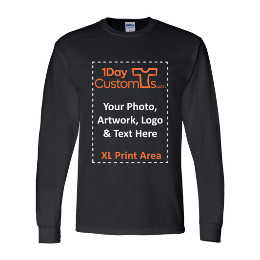 Custom Long Sleeve T-Shirt - AI Cartoon Your Photo