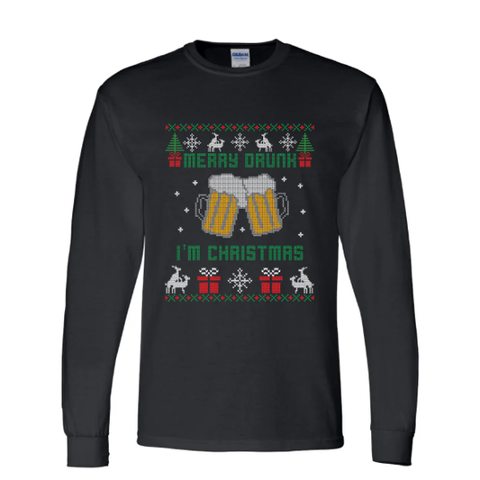 Long Sleeve - Merry Drunk I'm Christmas